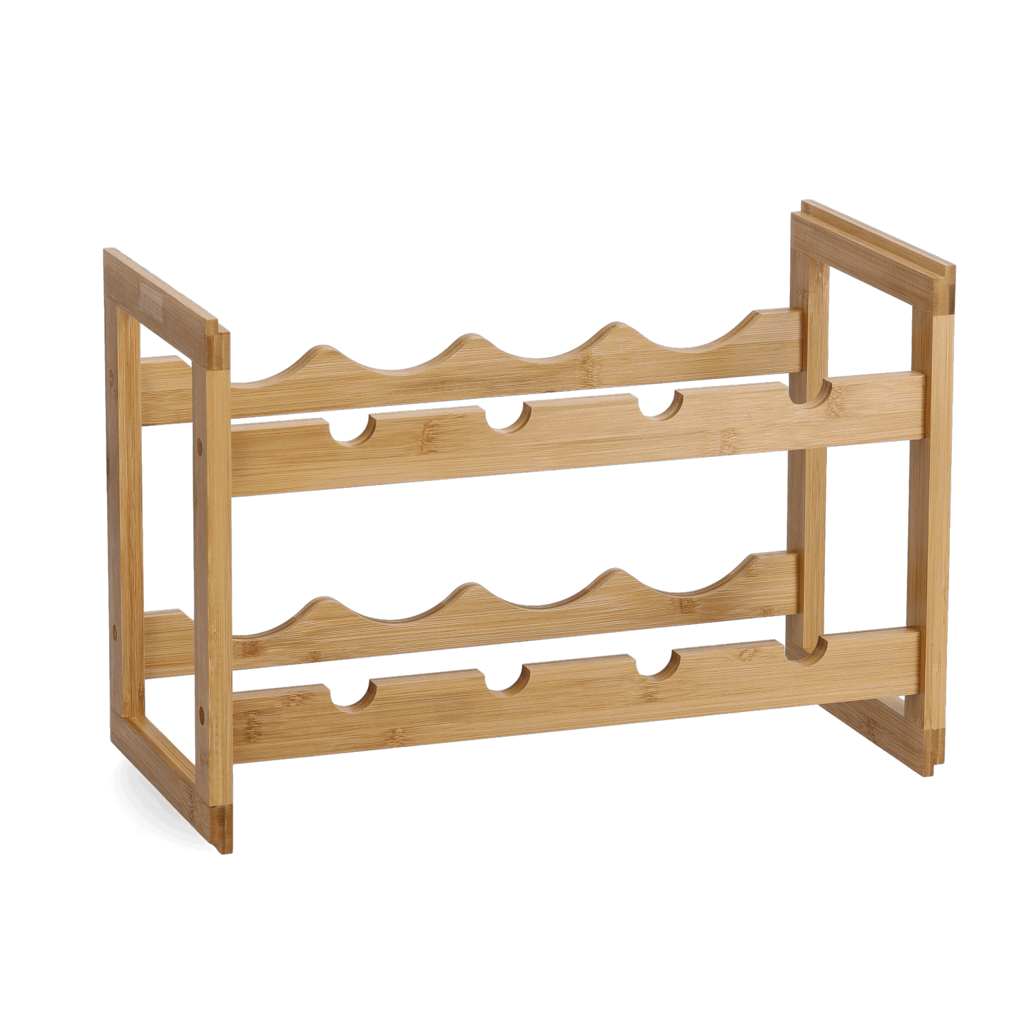 Bambusowy stojak na wino - na 8 butelek, ZELLER