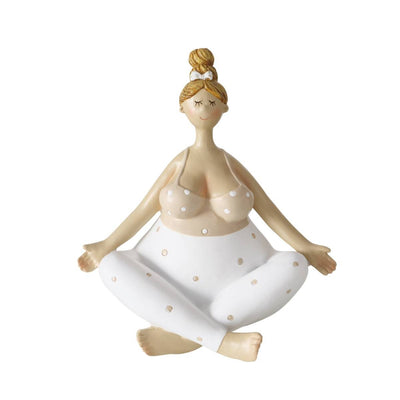 Figurka porcelanowa Joga, kobieta, 22 cm
