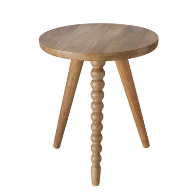 Stolik pomocniczy Bulego, z drewna mango, Ø 35 cm