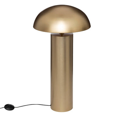 Lampa stojąca do salonu CHAMPI, złota, grzybek, wys. 97 cm