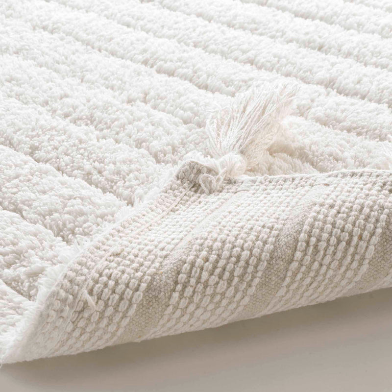 Dywanik łazienkowy MINATIS, 100% bawełny, z frędzlami, 50 x 82 cm