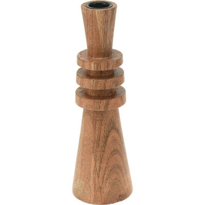 Drewniany świecznik, akacja, 22 cm