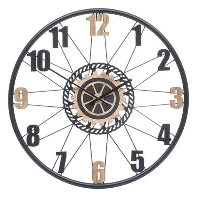 Zegar ścienny loftowy MOHAN, Ø 65 cm 