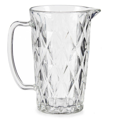 Dzbanek szklany z kryształowym wzorem, 1 l