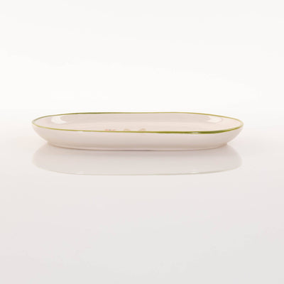 Półmisek ceramiczny podłużny GABBY, zajączek, 24,5 x 16 cm