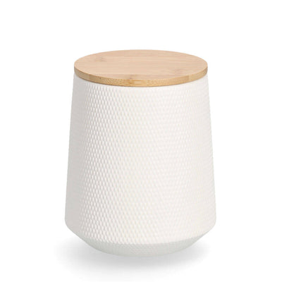 Ceramiczny pojemnik z bambusową pokrywką, 1080 ml