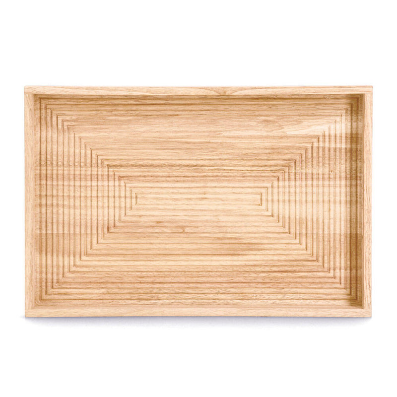 Taca do serwowania z uchwytami, drewno, 46 x 30,5 cm