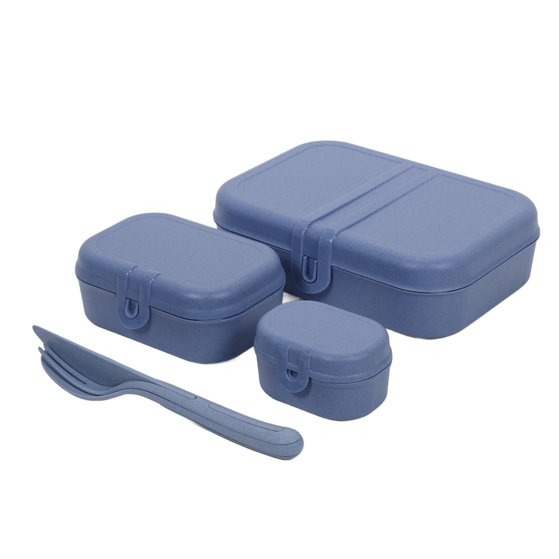 Lunchbox PASCAL READY, zestaw 3 pojemników i sztućce, KOZIOL