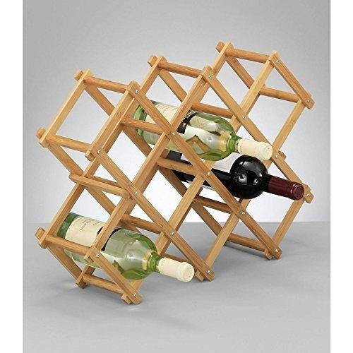 Bambusowy stojak na wino - 10 butelek, ZELLER - EMAKO