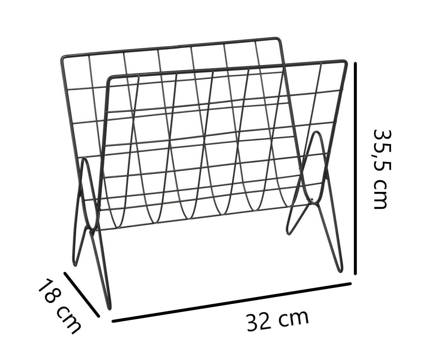 Gazetnik metalowy na czasopisma
