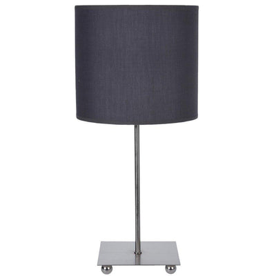 Lampka stołowa, metalowa, stojąca, wys. 47 cm