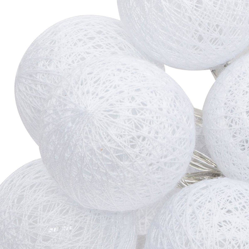Girlanda LED cotton balls, 10 lampek, 165 cm