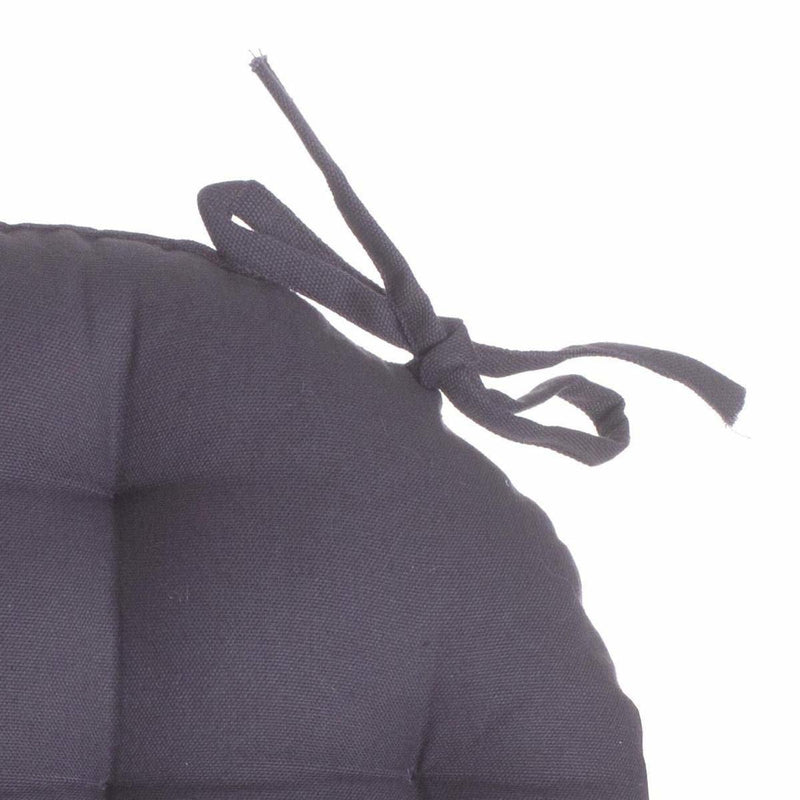 Okrągła poduszka na krzesło ROUND, Ø 38 cm, kolor ciemnoszary