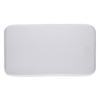 Dywanik łazienkowy TAPIS MEMOI FORME, 80x50 cm, kolor biały