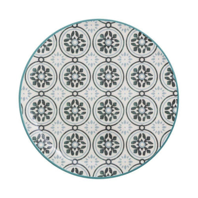 Talerz deserowy La Dolce Vita, Ø22,5 cm, mozaika zielona