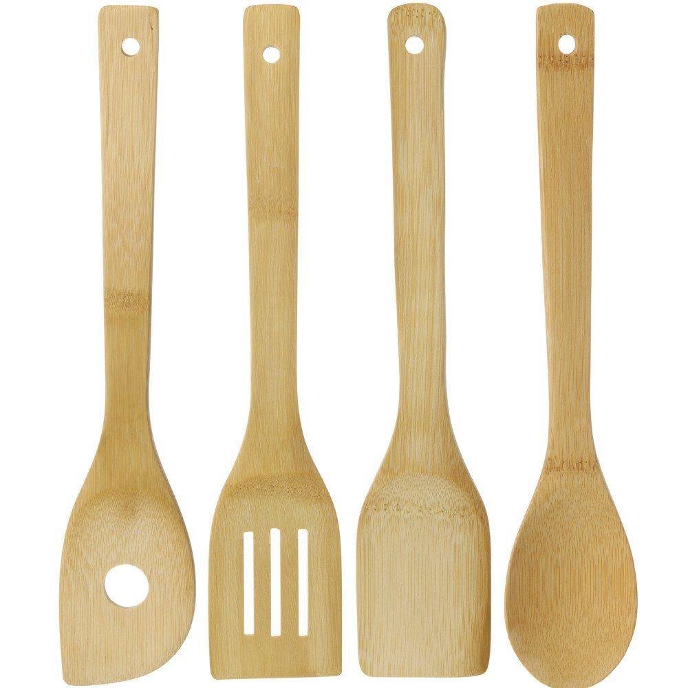 Zestaw przyborów kuchennych, 5 elementów, bambus