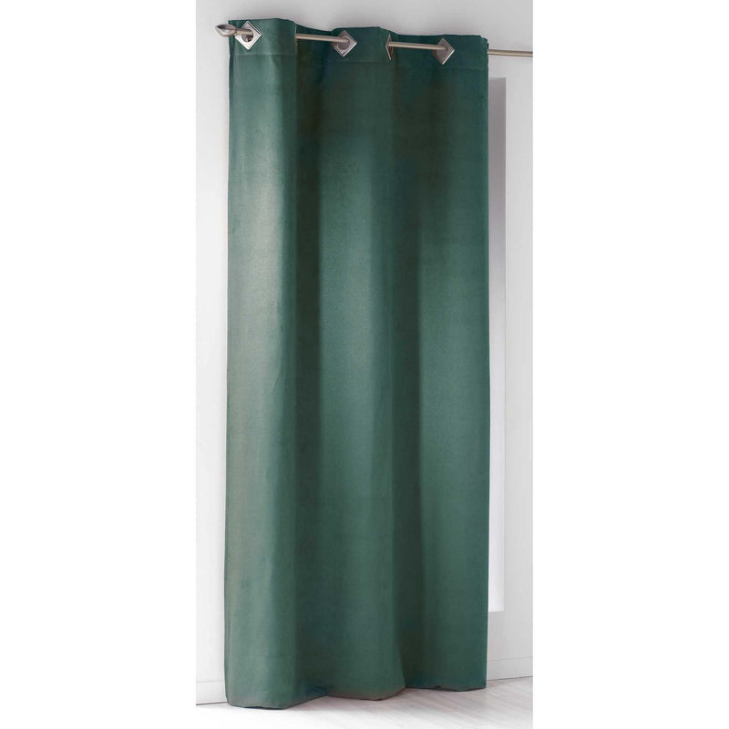 Zasłona okienna SUEDINE, 140 x 240 cm, zielona