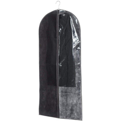 Pokrowiec na ubrania 60x135 cm, tekstylny, kolor czarny