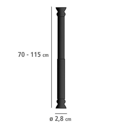Teleskopowy drążek prysznicowy, 70 - 115 cm, WENKO