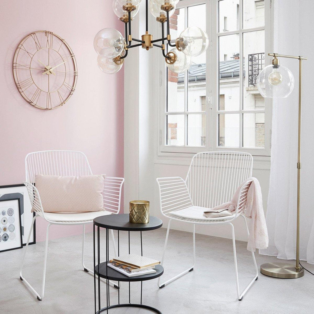 Okrągły zegar ścienny z metalu 3D, Ø 70 cm