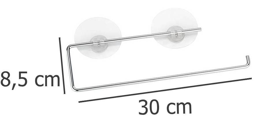 Uchwyt na papierowy ręcznik kuchenny, Static-Loc - stal chromowana, WENKO