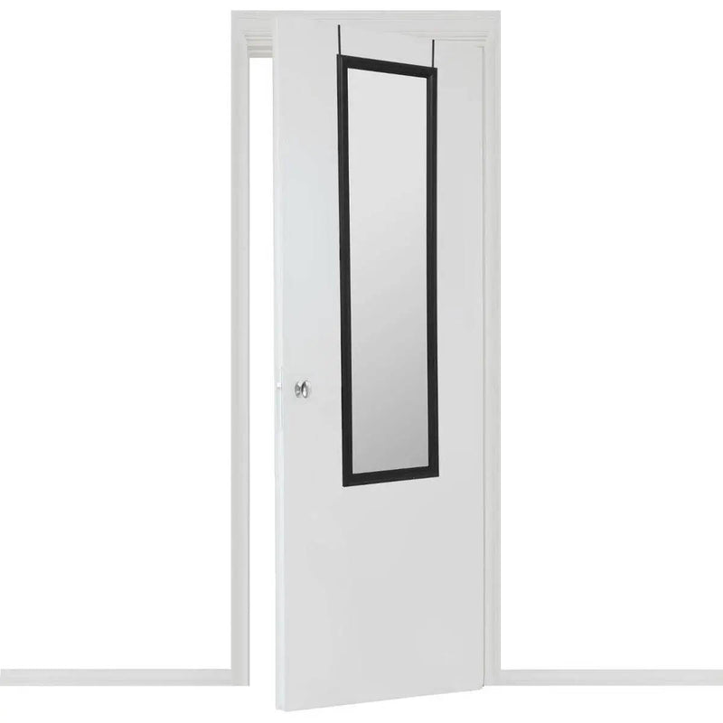Wysokie lustro w plastikowej ramie do zawieszenia na drzwiach, 125,5 x 35,5 x 2 cm