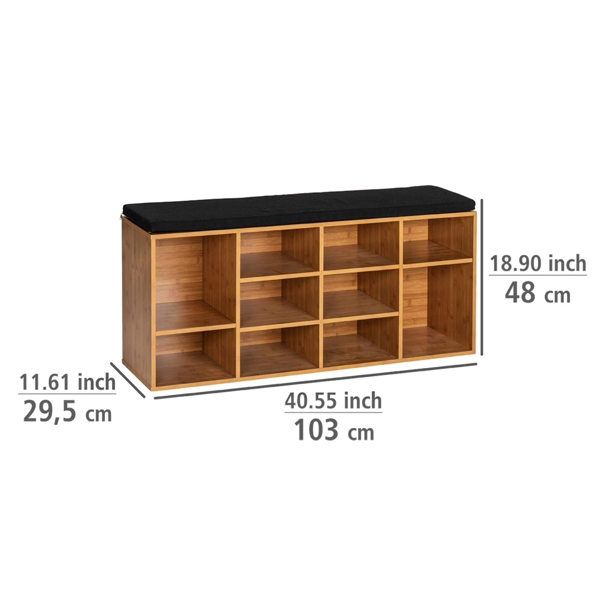 Szafka na buty z materiałowym siedziskiem LOFT, WENKO