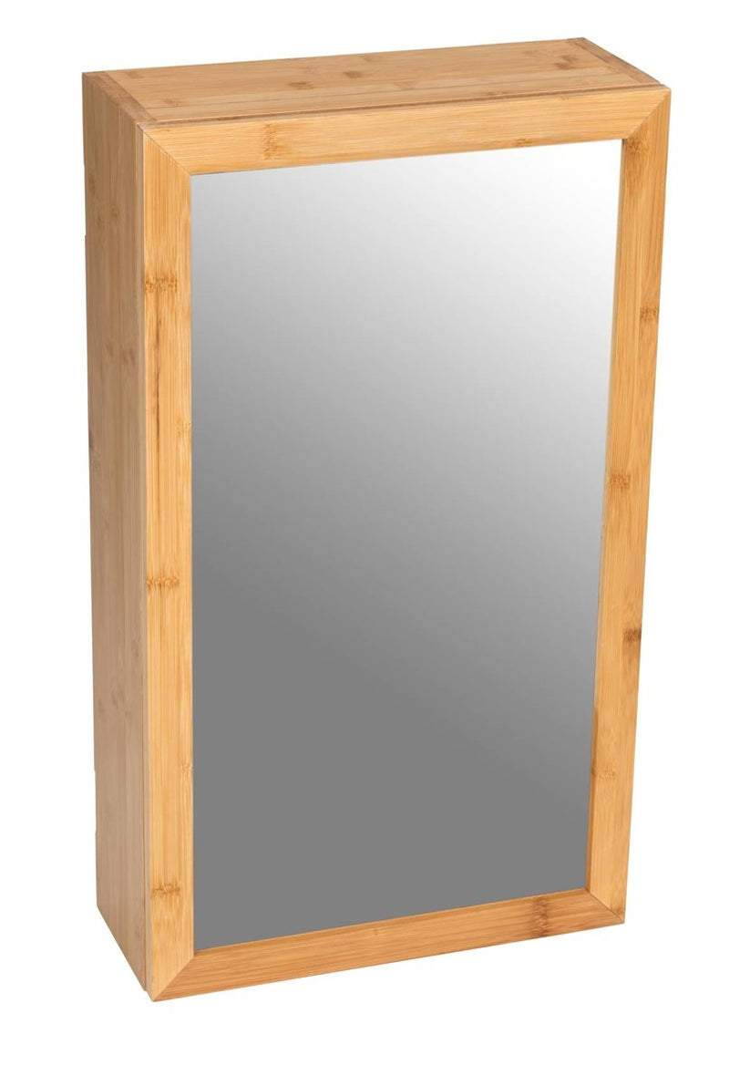 Szafka łazienkowa z lustrem, 35 x 60 cm, bambus, WENKO