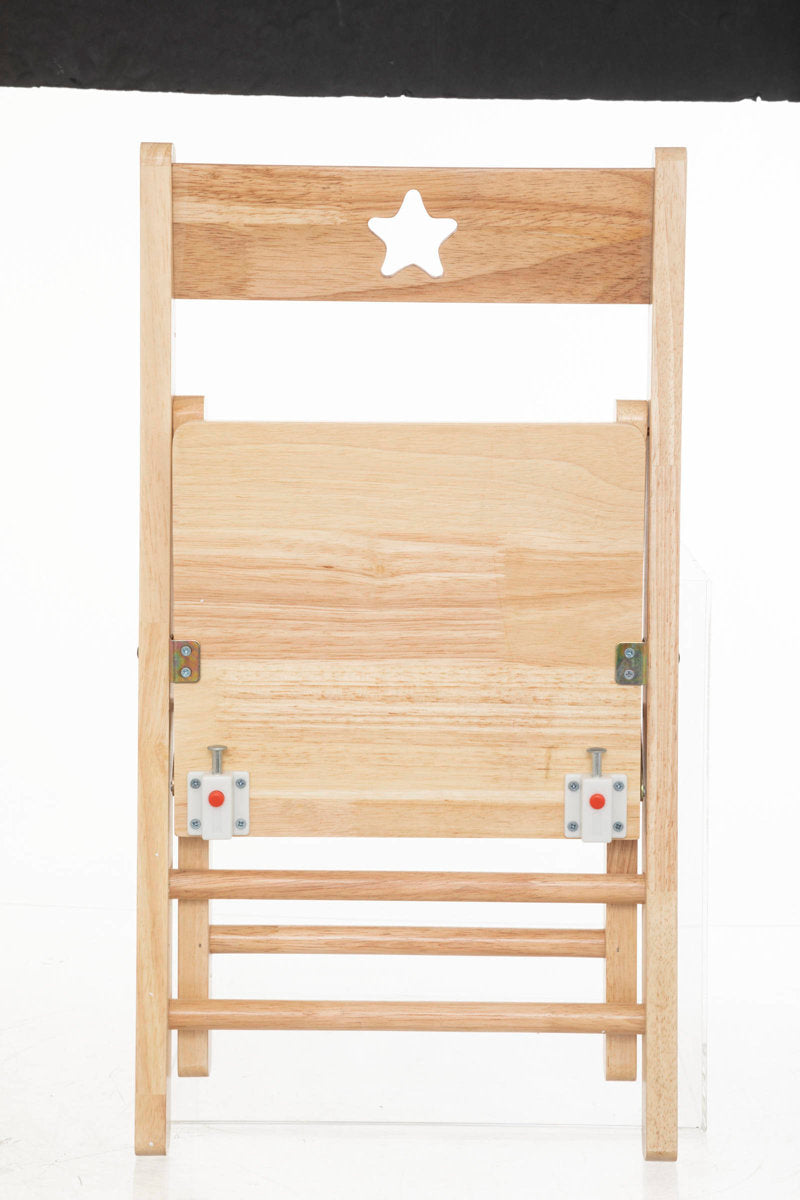 Drewniane krzesełko dziecięce STAR, składane