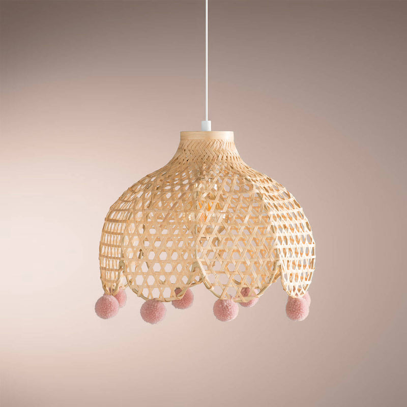 Lampa sufitowa CAMPAGNE, bambusowa, Ø 28 cm