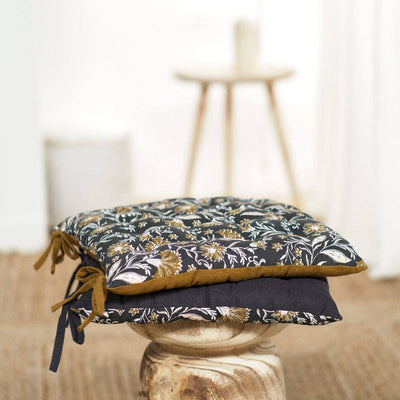 Poduszka na krzesło Secession, pikowana, bawełna, 38 x 38 cm