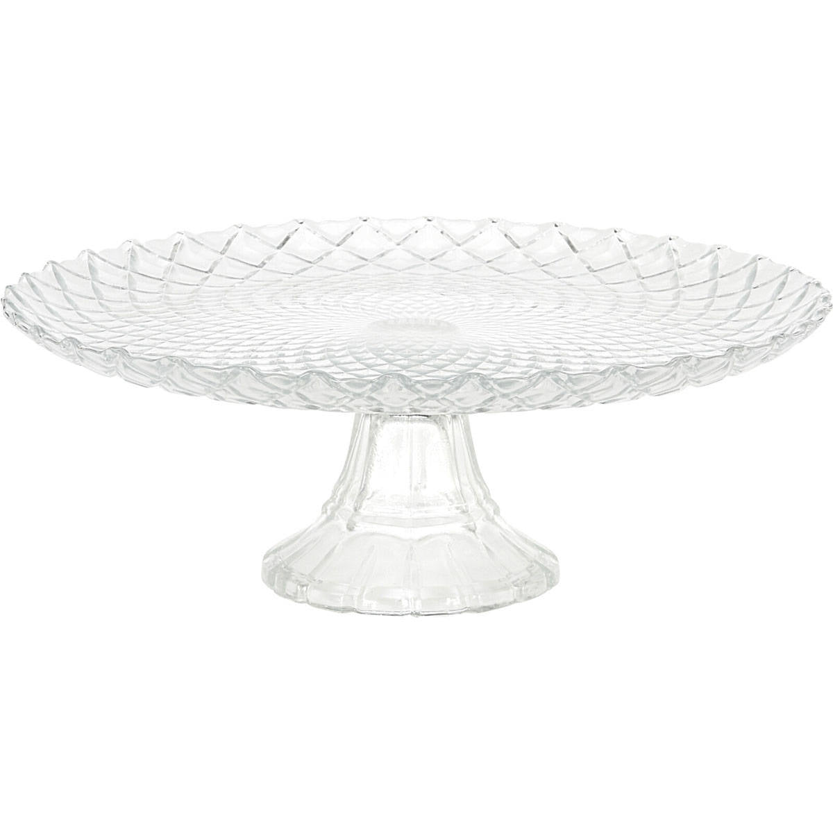 Patera na ciasto, szklana, Ø 28,5 cm