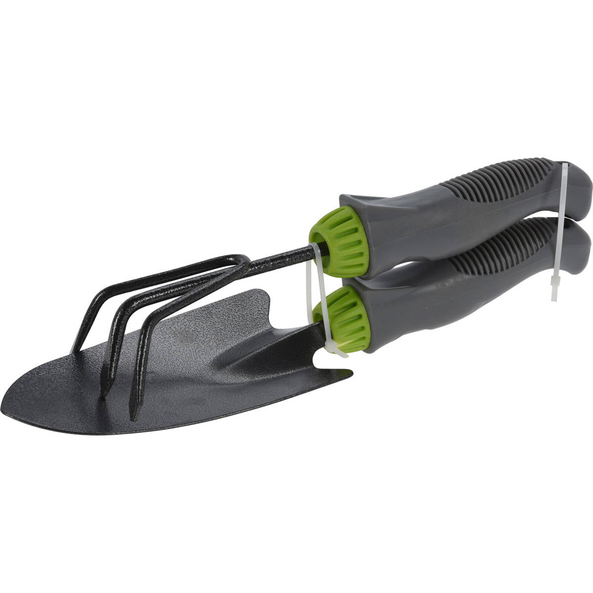 Metalowe narzędzia ogrodnicze: łopatka i pazurki