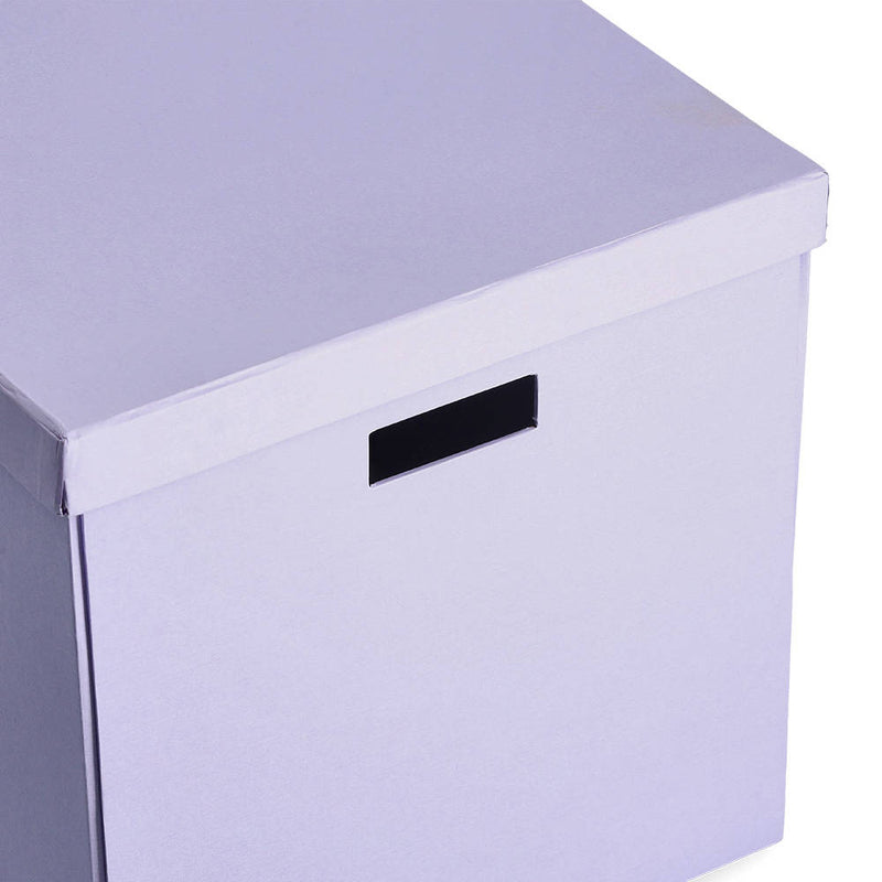 Pojemnik do przechowywania z pokrywką, karton z recyklingu, 33,5 x 33 x 32 cm