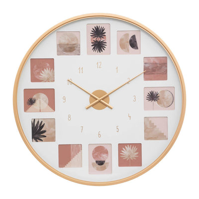 Zegar ścienny z kolażem zdjęć, możliwość personalizacji, Ø 76,5 cm