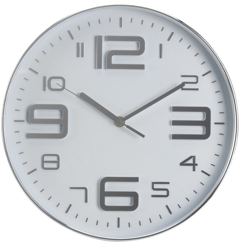 Nowoczesny zegar ścienny, okrągły, Ø 30 cm