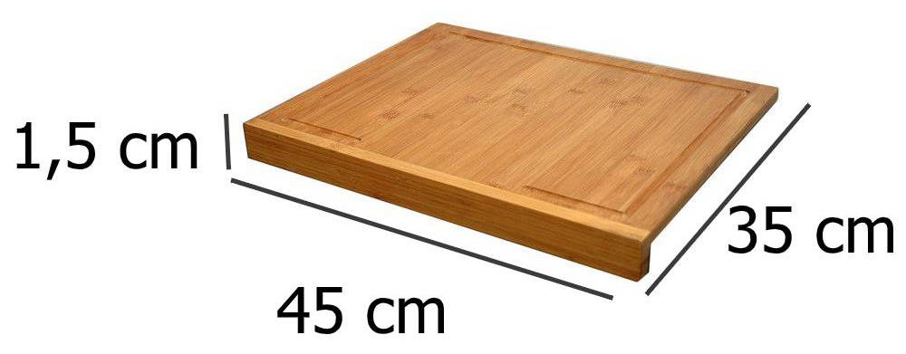 Bambusowa stolnica, deska do krojenia - 2 w 1