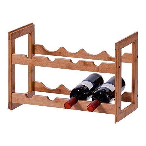 Bambusowy stojak na wino - na 8 butelek, ZELLER - EMAKO