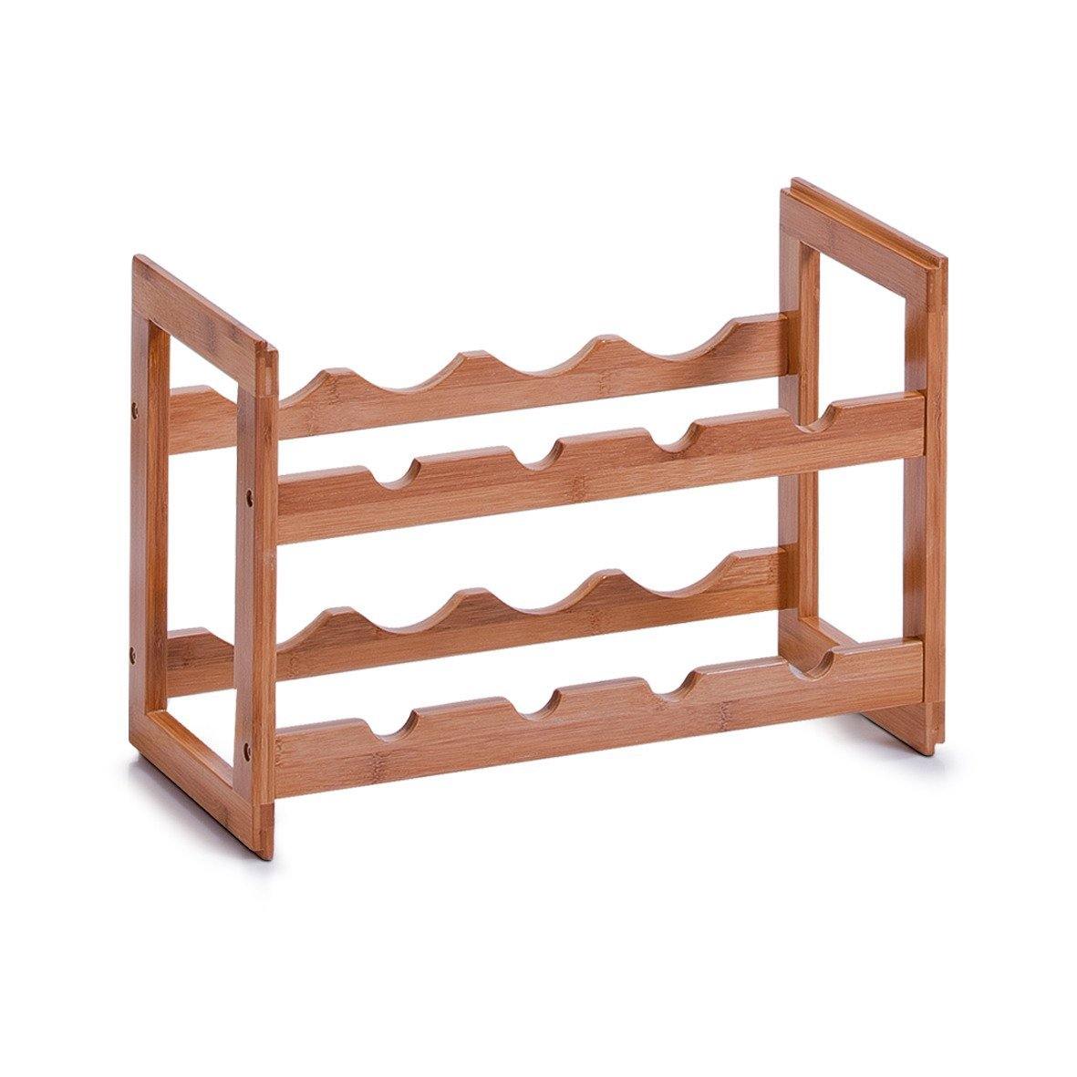 Bambusowy stojak na wino - na 8 butelek, ZELLER - EMAKO