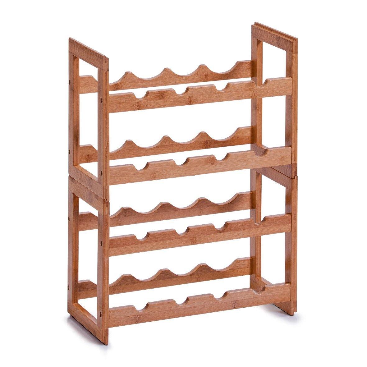 Bambusowy stojak na wino - na 8 butelek, ZELLER - EMAKO