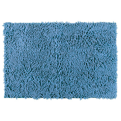 Dywanik łazienkowy CHENILLE, niebieski, 80 x 50 cm, WENKO