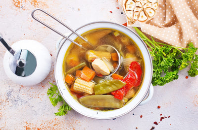Wzmacniająca odporność zupa z warzyw
