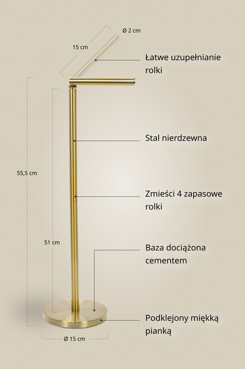 Stojak na papier toaletowy LOKIA