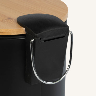 Kosz łazienkowy z bambusem ZETRU, 3 l