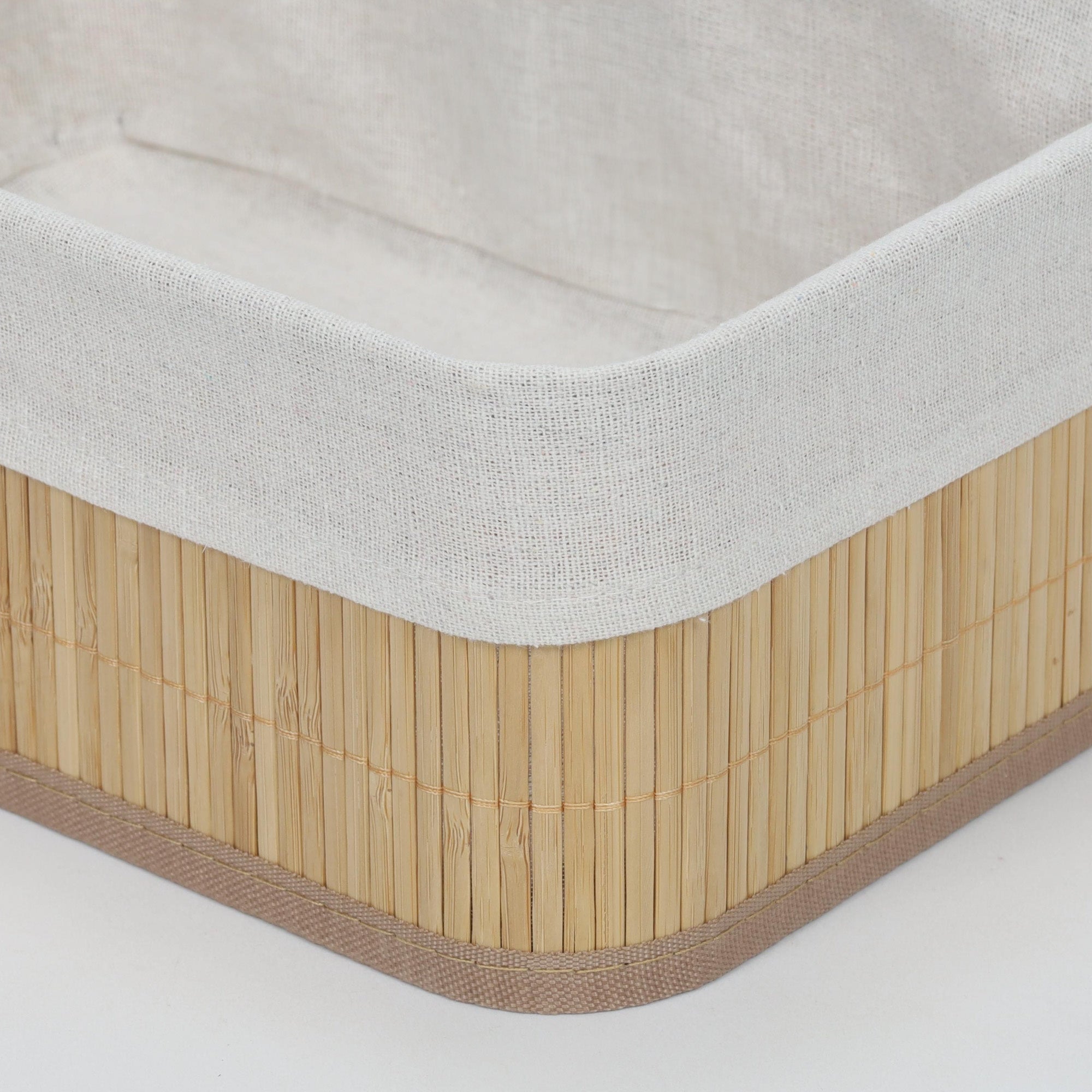 Zestaw bambusowych koszyków do przechowywania VINNO