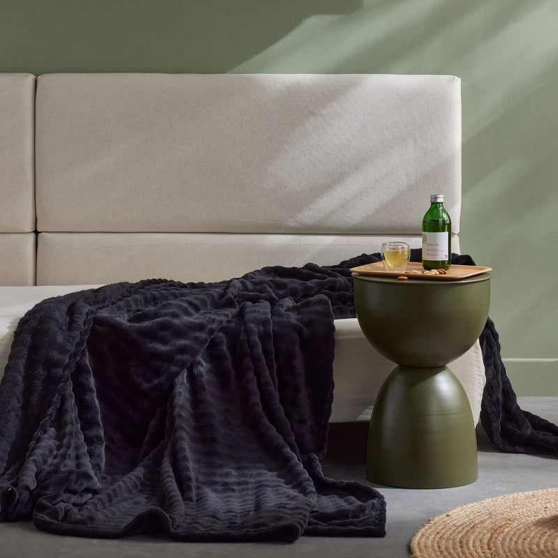 Koc z tłoczonym wzorem, 130 x 180 cm, DOUCELIN