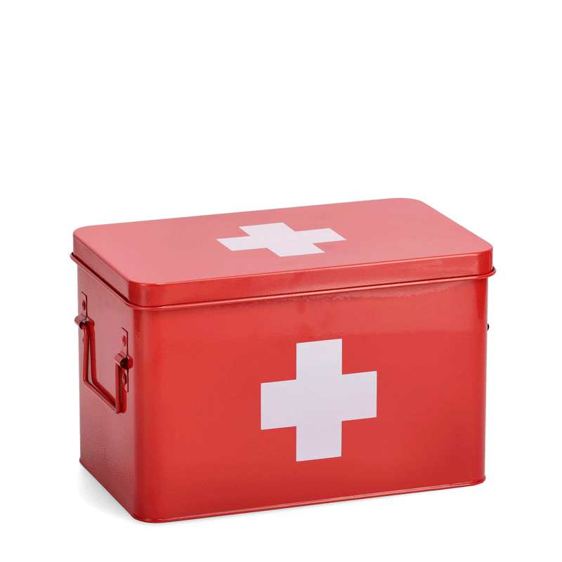 Metalowa apteczka, pudełko medyczne, 32x20x20 cm, ZELLER