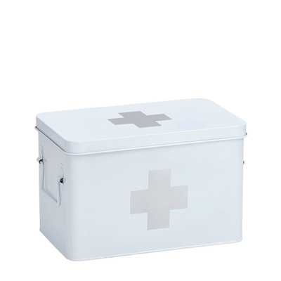 Metalowa apteczka, pudełko medyczne, 32x20x20 cm, ZELLER