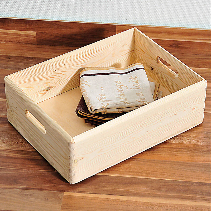 Pudełko drewniane, organizer sosnowy, 40 x 30 cm, Kesper