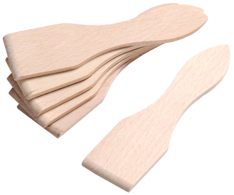 Łopatka do raclette, 8 szpatułek z drewna bukowego, 13 cm, Kesper